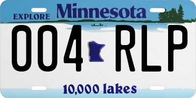 MN license plate 004RLP