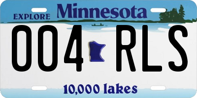 MN license plate 004RLS