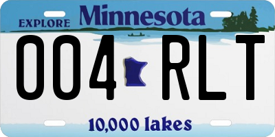 MN license plate 004RLT