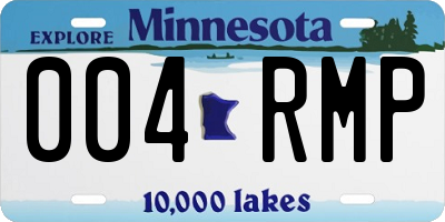 MN license plate 004RMP
