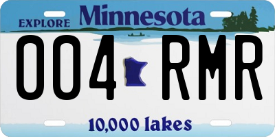 MN license plate 004RMR