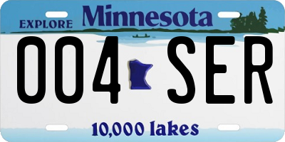 MN license plate 004SER