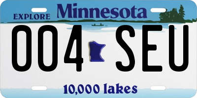 MN license plate 004SEU