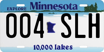 MN license plate 004SLH