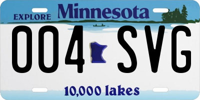 MN license plate 004SVG