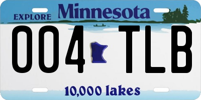 MN license plate 004TLB