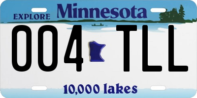 MN license plate 004TLL
