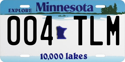MN license plate 004TLM