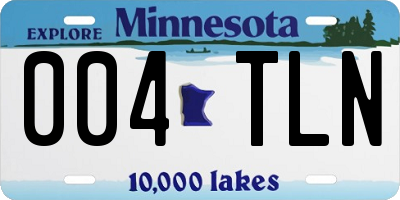MN license plate 004TLN