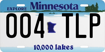 MN license plate 004TLP