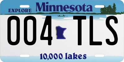 MN license plate 004TLS