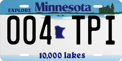 MN license plate 004TPI