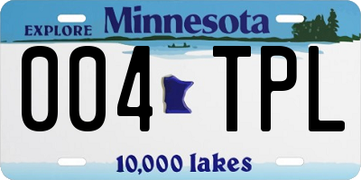 MN license plate 004TPL