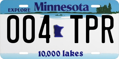 MN license plate 004TPR