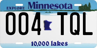MN license plate 004TQL