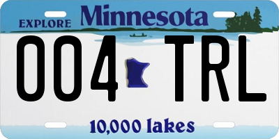 MN license plate 004TRL