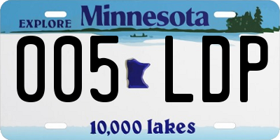 MN license plate 005LDP