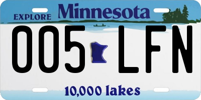 MN license plate 005LFN