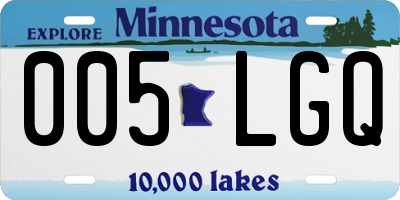 MN license plate 005LGQ