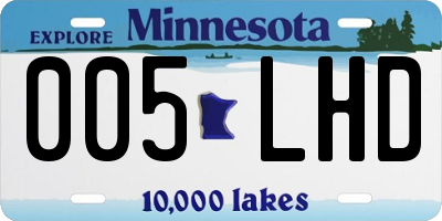 MN license plate 005LHD