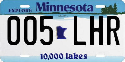 MN license plate 005LHR