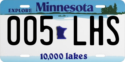 MN license plate 005LHS