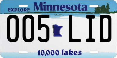 MN license plate 005LID