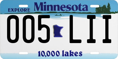 MN license plate 005LII