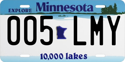 MN license plate 005LMY