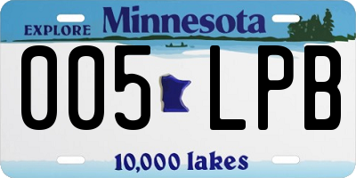 MN license plate 005LPB