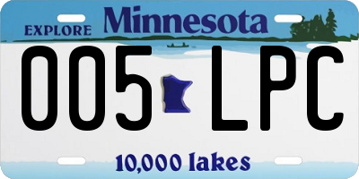 MN license plate 005LPC