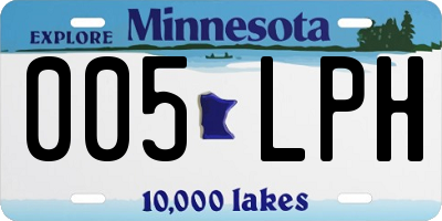 MN license plate 005LPH