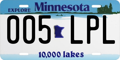 MN license plate 005LPL