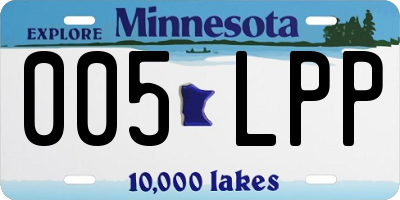 MN license plate 005LPP