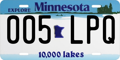 MN license plate 005LPQ