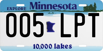 MN license plate 005LPT
