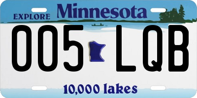MN license plate 005LQB