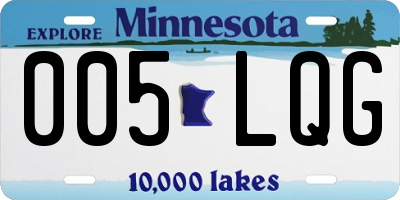 MN license plate 005LQG