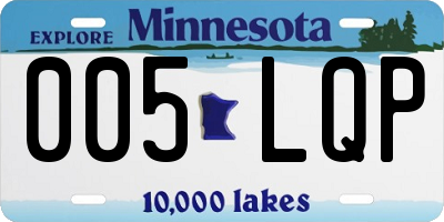 MN license plate 005LQP