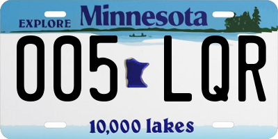 MN license plate 005LQR