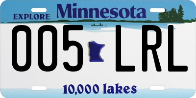 MN license plate 005LRL