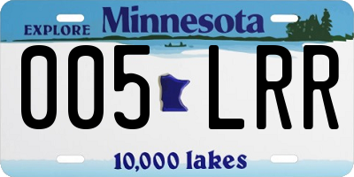 MN license plate 005LRR
