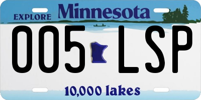 MN license plate 005LSP