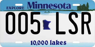MN license plate 005LSR