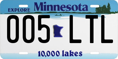 MN license plate 005LTL