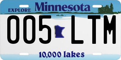 MN license plate 005LTM
