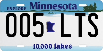 MN license plate 005LTS