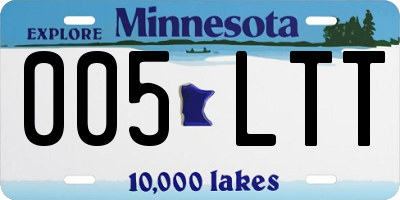 MN license plate 005LTT