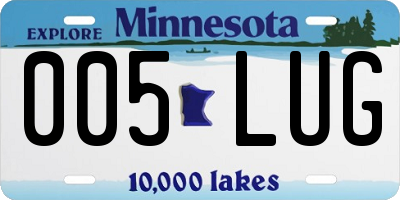 MN license plate 005LUG