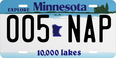 MN license plate 005NAP